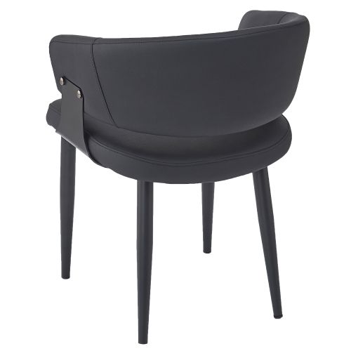 Sloane Dining/Lounge Chair, Set of 4 in Black and Black