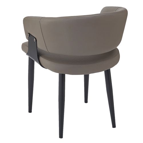 Sloane Dining/Lounge Chair, Set of 4 in Stone and Black