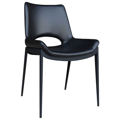 Icona Dining/Lounge Chair, Set of 6 in Black and Black