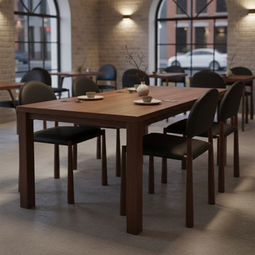 Auggie Dining/Lounge Chair, Set of 4 in Black and Walnut