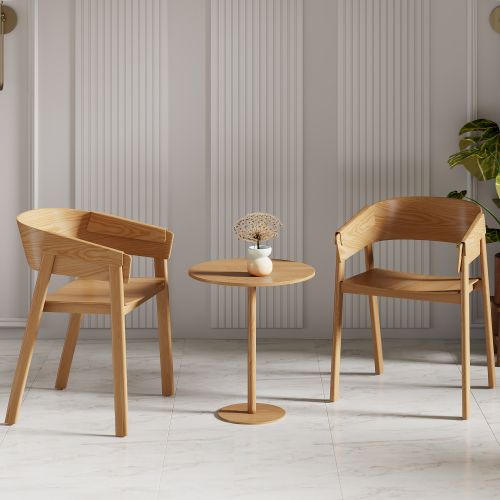 Mateo Dining/Lounge Chair, Set of 2 in Natural