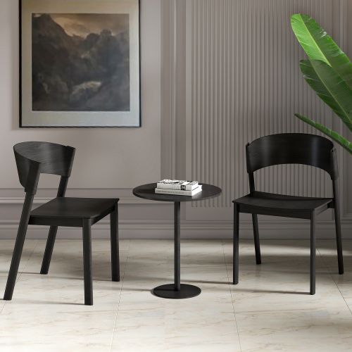 Elias Dining/Lounge Chair, Set of 2 in Black